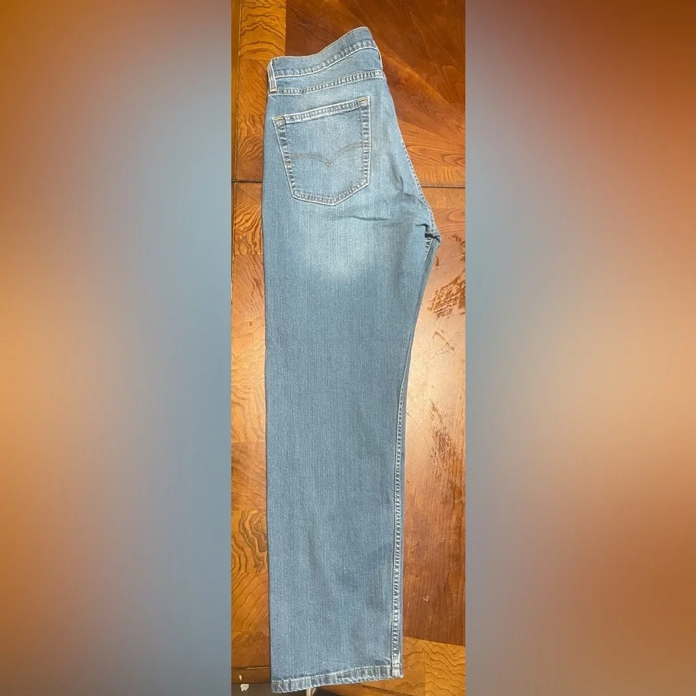 Levi's 505 Regular Fit Jeans Men's W36 L32 Light Wash Straight Leg Denim